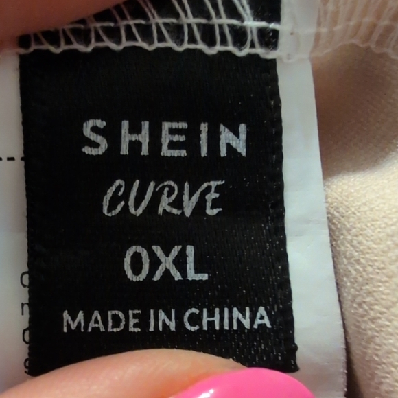 SHEIN Orange and Leopard Print Long Sleeve Top - Picture 4 of 5